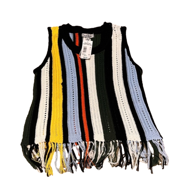Crave Fame Tops - Crave Fame Multi Colored Crochet Top Size M Brand New With Tags